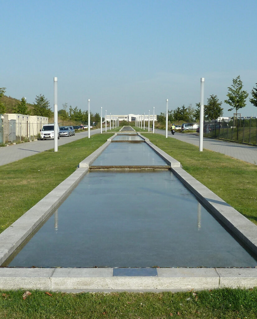 Die Rheinpromenade in Monheim am Rhein